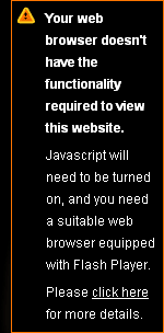 Please check your browser requirements.